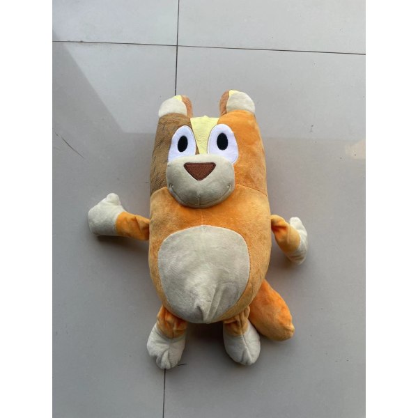 Blå familie plyslegetøj anime omkring søde hund ragdukke Bluey Bluey dog friend 17cm
