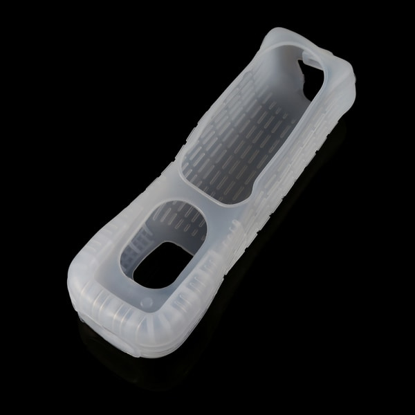 for Wii-fjernkontroll for etui, deksel for spillkontroller Silikon for etui og håndleddsstropp for Wii Blå