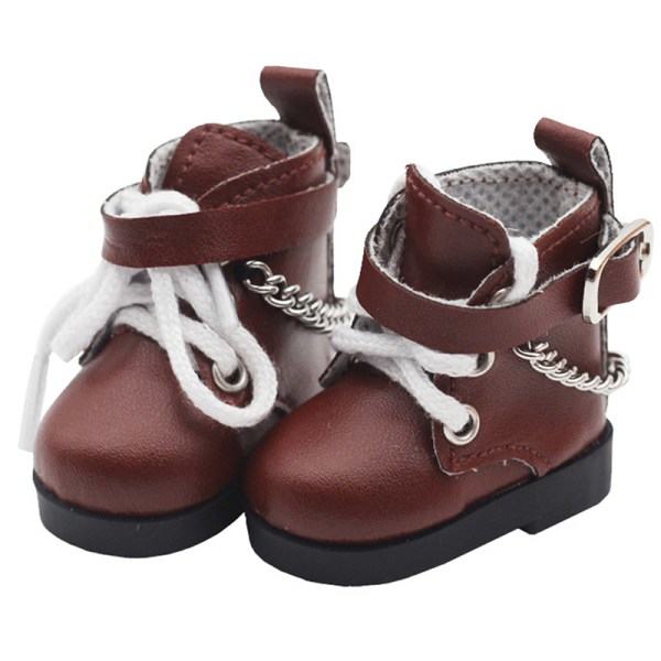 Miniatyrdocka skor kedjeskor high-top PU skor till Paola Reina Coffee