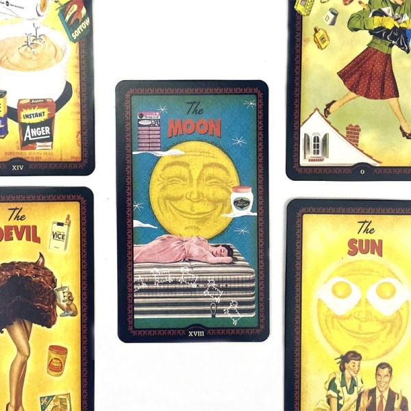 Housewiues Tarotkort Profeti Spådom Deck Familiefest Boa Gul one size Yellow one size