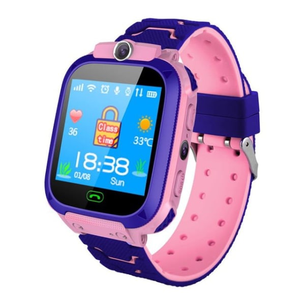 Barns smart watch engelsk version barns smarta armband fotografering fjärrövervakning touch smart watch rosa