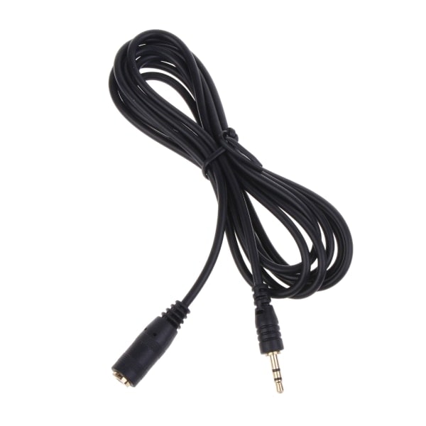 3,5 mm lydforlengelseskabel 3-polet hann til hunn forlengelseskabel Hodetelefon AUX-kabel 3,5 mm port mikrofoner 3 m