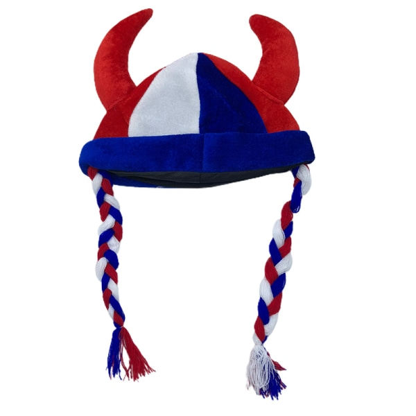 Gotisk oxhornshuvudbonad med flätor - Halloween julkostym