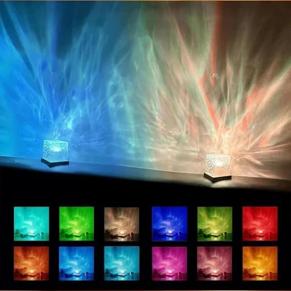 LED Ocean Projector with RGB Lighting – USB Powered Multi-color multifärg