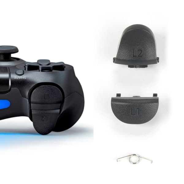 L1 R1 L2 R2 Triggerknapper + Fjedre til Playstations4 JDM-040 Controller Gamepad