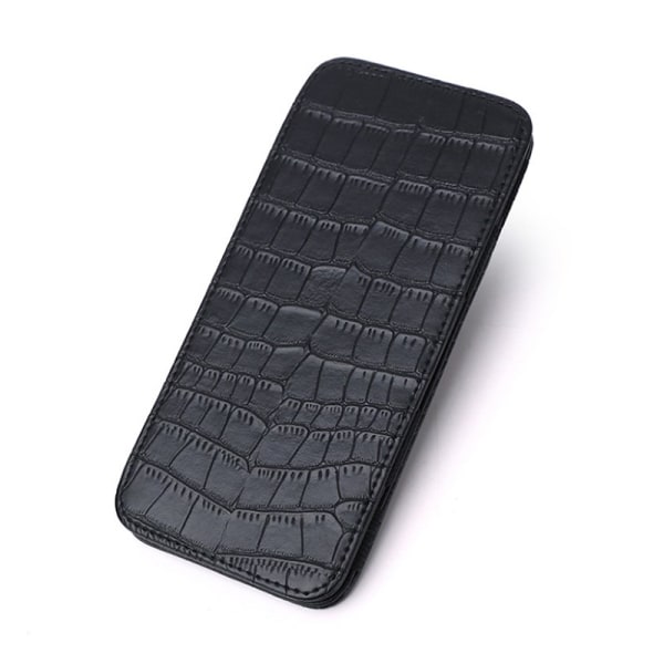PU-plånbok Krokodilmönster ID Bankkreditkortshållare Protecto Black