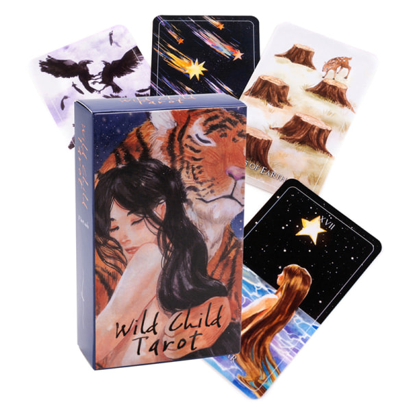 Wild Child Tarot Card Prophecy Divination Deck Familiefest Boa en storlek en storlek one size one size