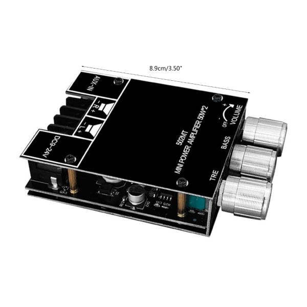 2x50W 2-kanals Bluetooth-kompatibel digital forstærkerplade med AUX