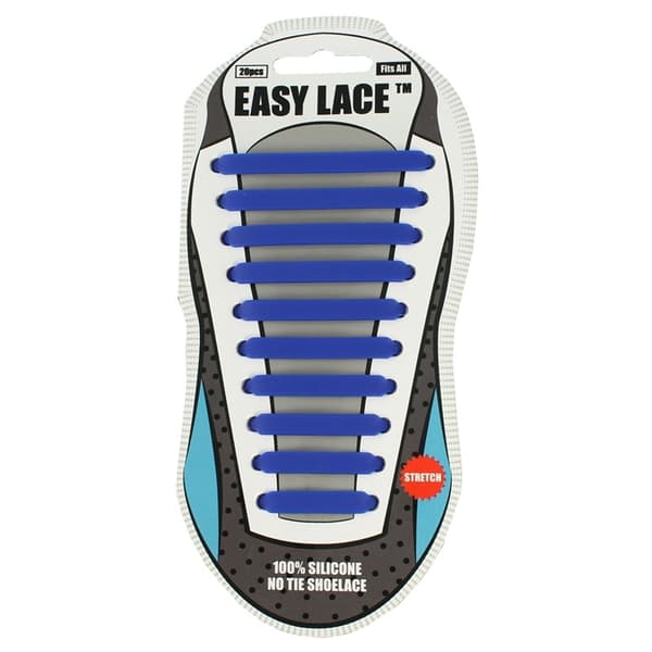 Skosnöre - Easy Lace Silikon Mörkblå blå