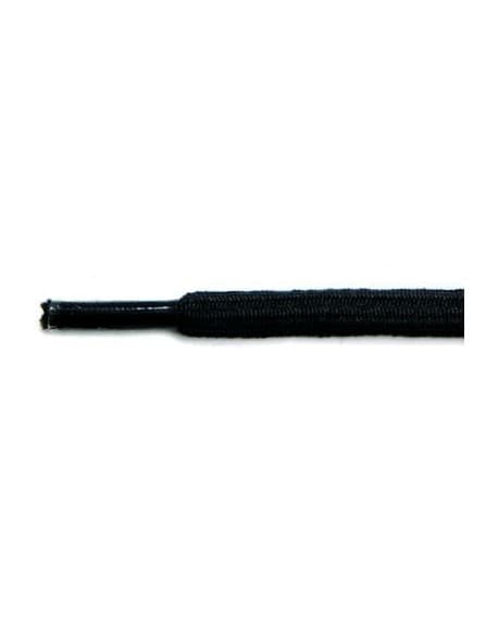Skosnöre - Polyester gummi Ø 5mm Svart 65 cm