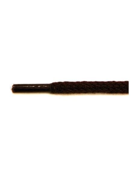 Skosnöre - Rund, grov Ø3,5-4mm Mörkbrun 65 cm