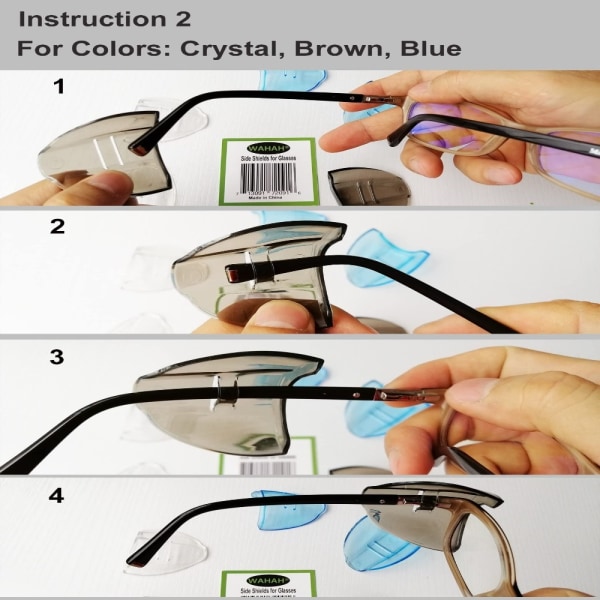 Øjenbeskyttelsesbriller Sideskærme til briller SKY BLUE sky blue
