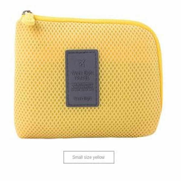 Rejsetaske Opbevaringspose til datakabel GUL S Yellow S