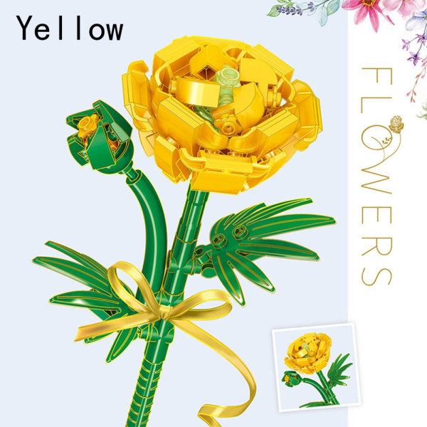 Byggeklodser Blomster Blomsterbuket GUL yellow