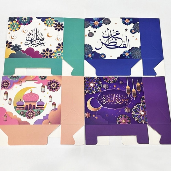 10 stk Eid Mubarak Slikæske ORANGE Orange