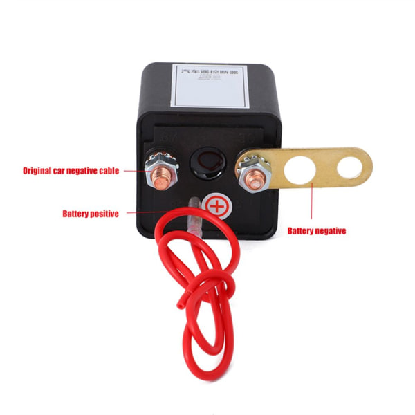 Batteribrytarrelä 12V 200A med trådlös fjärrkontroll