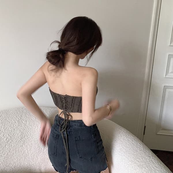 Crop tops Tanktoppe MØRKEBLÅ dark blue