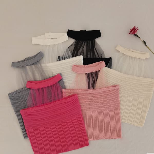 Mesh-slyngetanktop GRÅ Grey