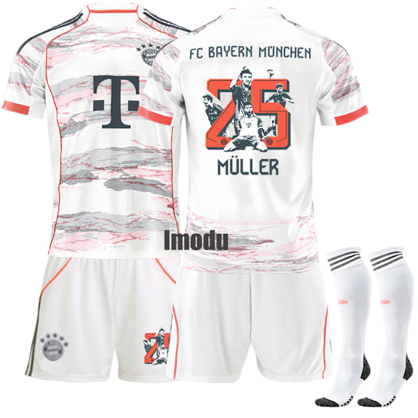 2025-2026 Bayern München Fodboldtrøje Nr. 25 Thomas Müller Pensioneret mindeudgave Adult L
