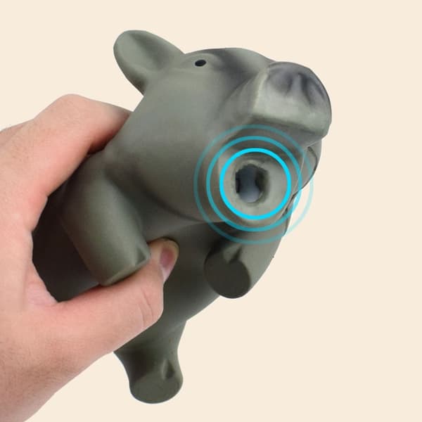 Hundleksak Tuggleksak Gummi Ljud Gris ROSA pink