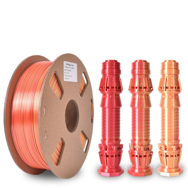 3D Printing Silk PLA 3D Printer Filament Bundle GULL/RED Gold/Red