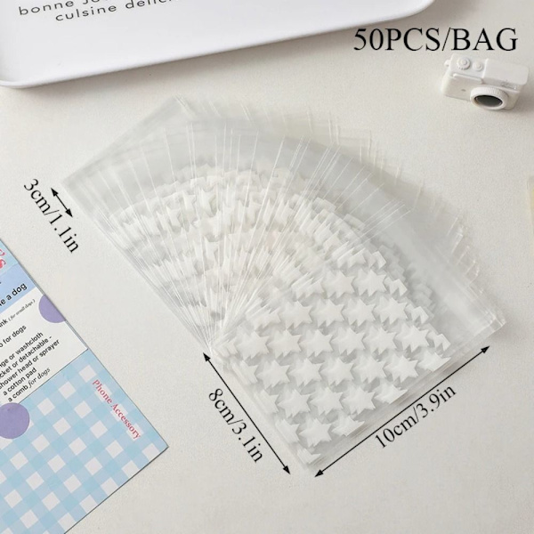 50/100 stk./pakke Opp-pose beskyttelsesærmer 100 stk. 100 stk. 100pcs