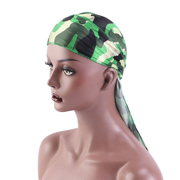 Silke Camouflage Durag Hip Hop kappehatt MULTICOLOR multicolor