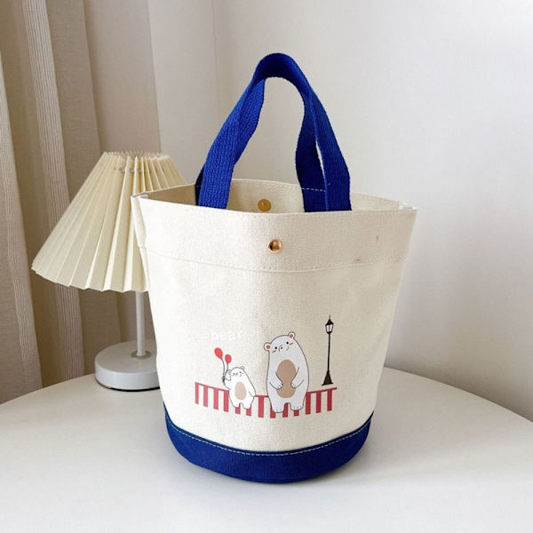 Søt Lunch Box Bag Canvas Håndvesker RØD red