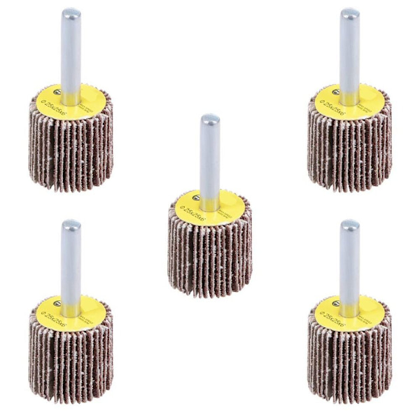 5 ST Klapphjul Skaftmonterat slipande Sliphjul 5PCS25mm