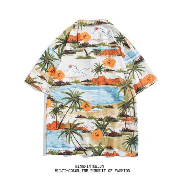 Hawaiiansk skjorte Strand T-skjorte #4 XL #4 XL