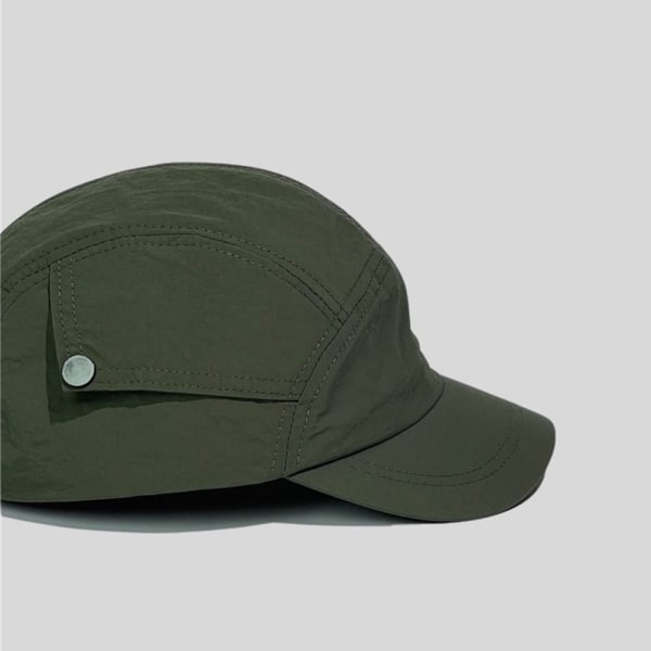 Kortskygget hat udendørs kasket Hurtigtørrende Cargo baseballkasket green