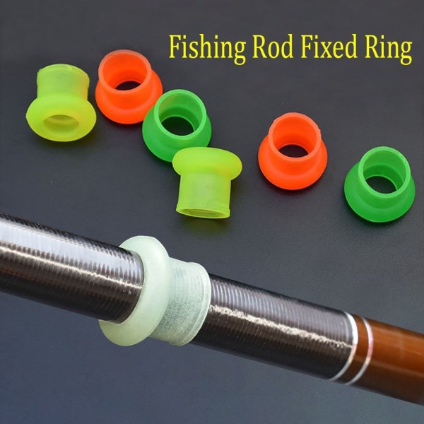 10 Stk Fiskestang Fast Ring Fiskestang Holdering Luminous