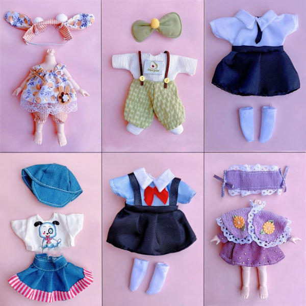 Dukkeklær Kjoler Animal Doll Outfit 2 2 2