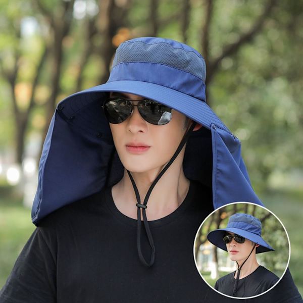 Sommarhatt för män utomhussolhatt MÖRKGRÅ dark grey