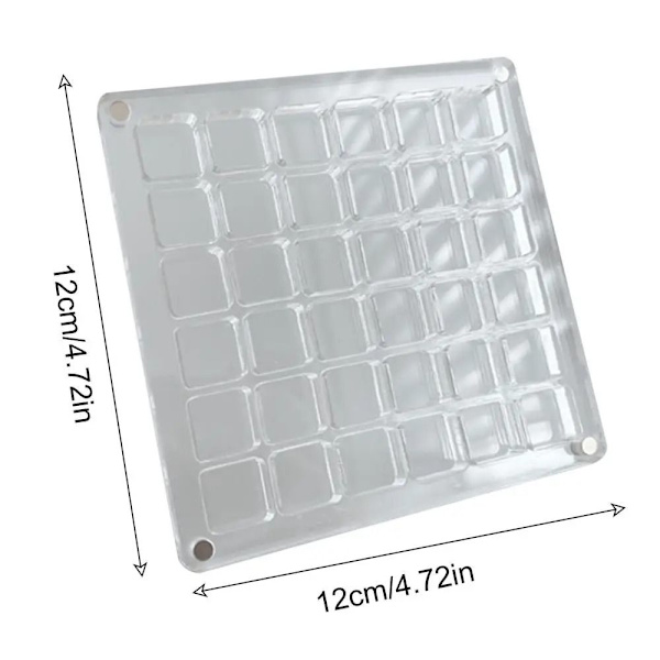 Magnetisk Snäckskalsdisplaybox Snäckskalsförvaringsbox 36 GRID 36 36 grid