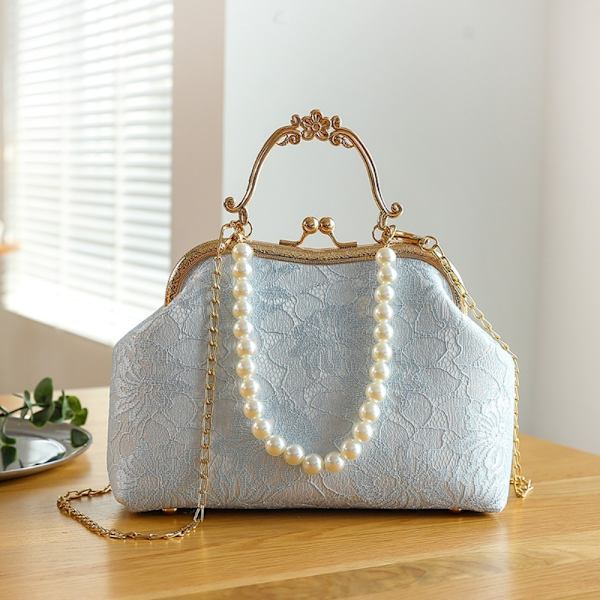Bankettveske Qipao Bag LACE SKY BLUE LACE SKY BLUE Lace Sky Blue