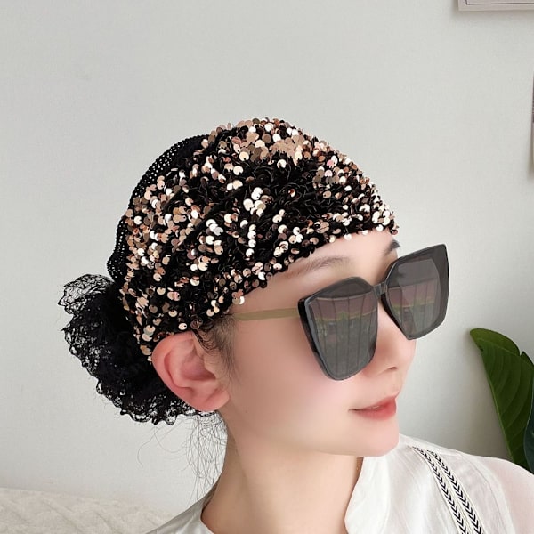 Turban Hatte Tørklæde SORT Black
