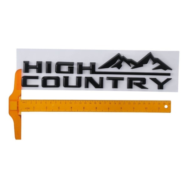 High Country Logo Bil Emblem 3D Fender Baklucka Letter Logotyp