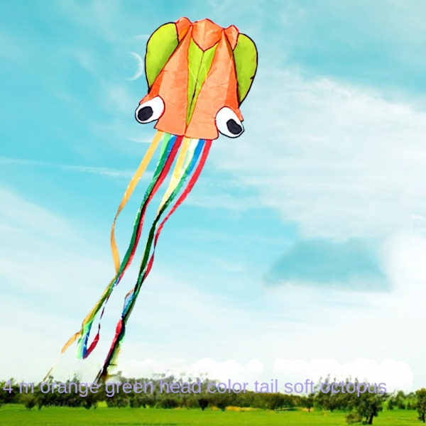 Octopus Kite 3D Kite ORANGE 100M KITE LINE 100M KITE LINE Orange 100m Kite Line-100m Kite Line