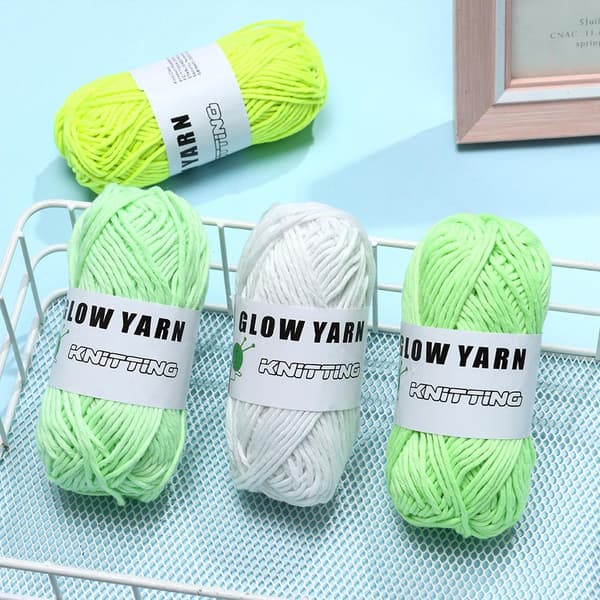 Luminous Chunky Garn Gløder i Mørket G001 G001