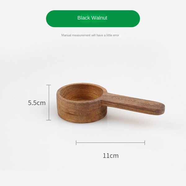 Kaffeske af træ Køkken Måleskeer SORT VALNØD SBlack Walnut