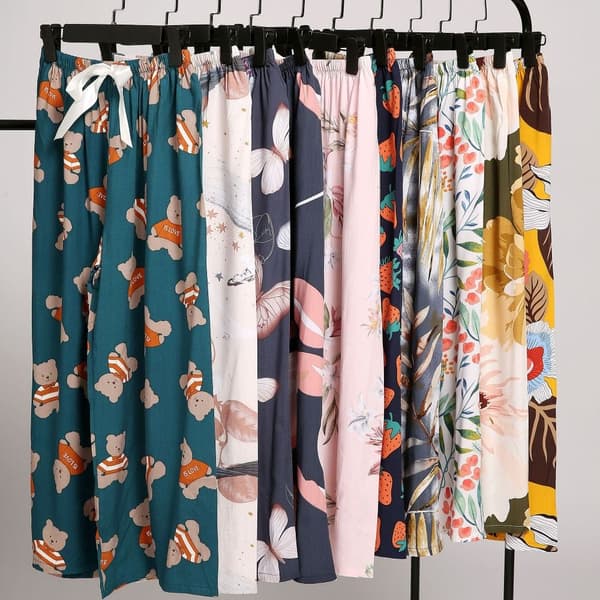 Pyjamasbukser Blomstret Nattøj 4 4 4