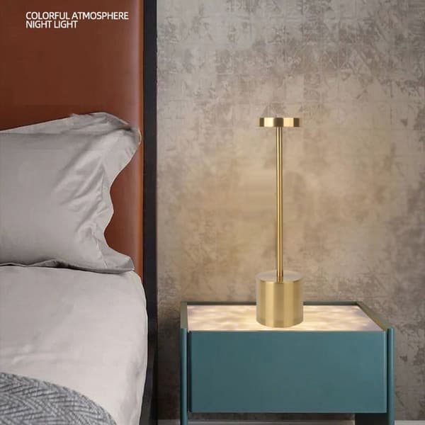 LED Skrivebordslampe Touch Dæmpning Bordlamper GULD Gold