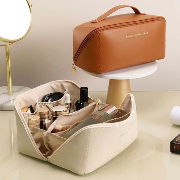 1 stk. Makeup Taske Kosmetiktaske KAFFE KAFFE coffee
