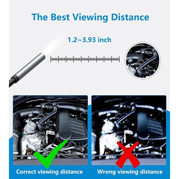 Endoskopkamera Borescope Inspection Snake Camera