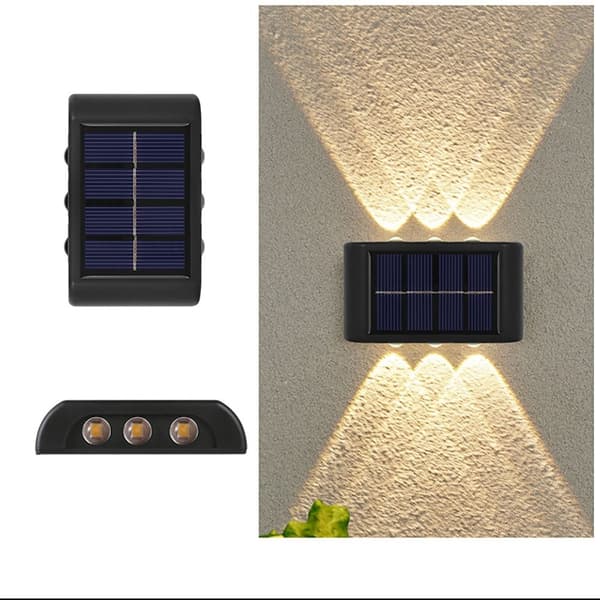 2/4 STK. Solcellelamper Væglamper VARM HVID 2 STK. 2 STK. warm white 2PCS-2PCS