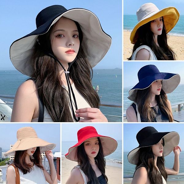 Bøttehatt Beach Cap RØD Red
