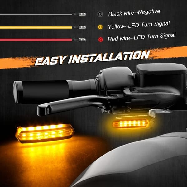 1 par universelle blinklys mini blinklys LED blinklys
