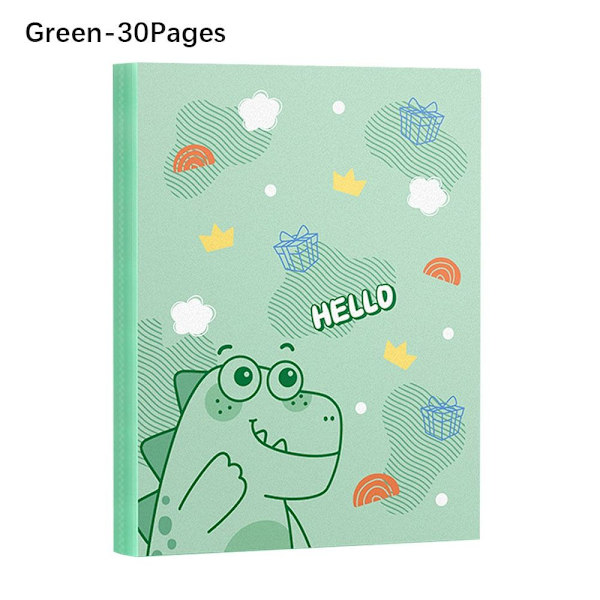 Arkiv Taske Fil Mappe GRØN 30 SIDER 30 SIDER Green 30 Pages-30 Pages