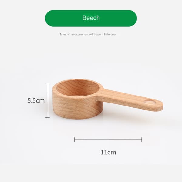 Kaffesked i trä, köksmått LBEECH BOK LBeech